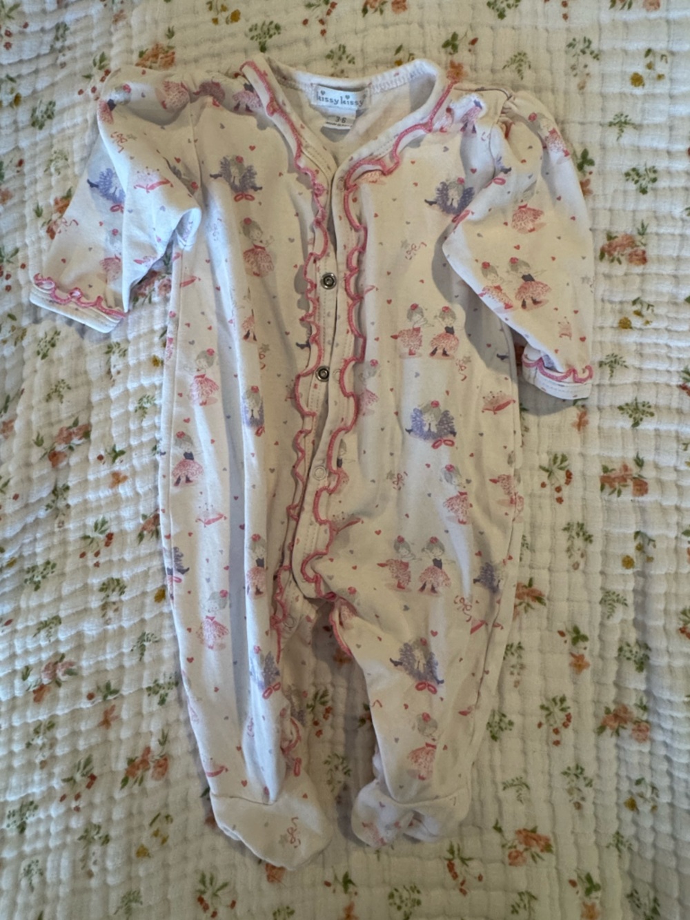 Kissy kissy footie 3-6 m